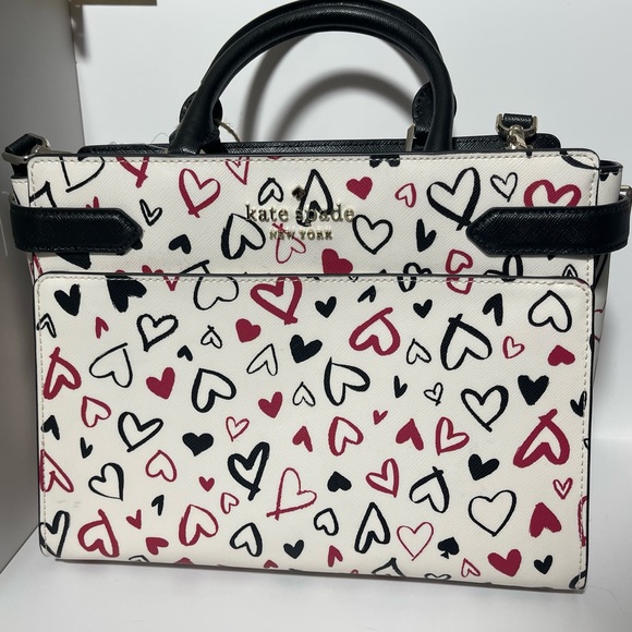 kate spade Handbags - Kate Spade Scribble Hearts Purse medium satchel